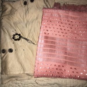 Pink and Beige Scarves